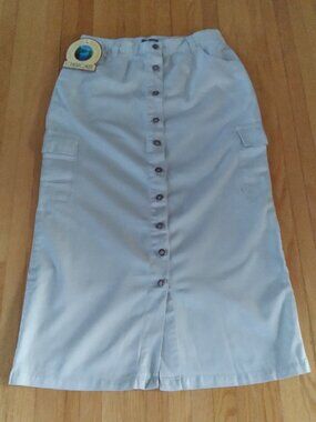 Elegant Relaxed Fit Style  Skirt, Cherokee, Cotton, Size - 16